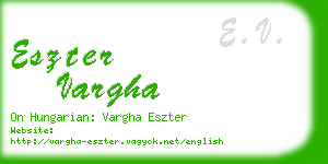 eszter vargha business card